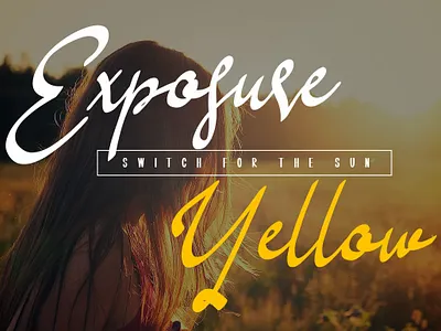 Exposure project testing branding cool font font duo lettering logo packaging font script type typeface typography