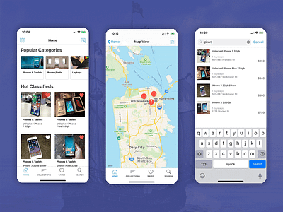 Classifieds Marketplace App Template for iOS app classifieds design firebase ios iphone listings marketplace marketplaces mobile mobile templates swift uikit universal