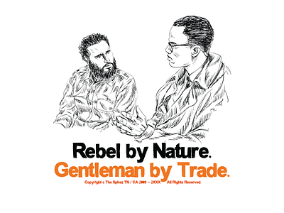 Rebellious Gentleman design illustration streetwear the spkez
