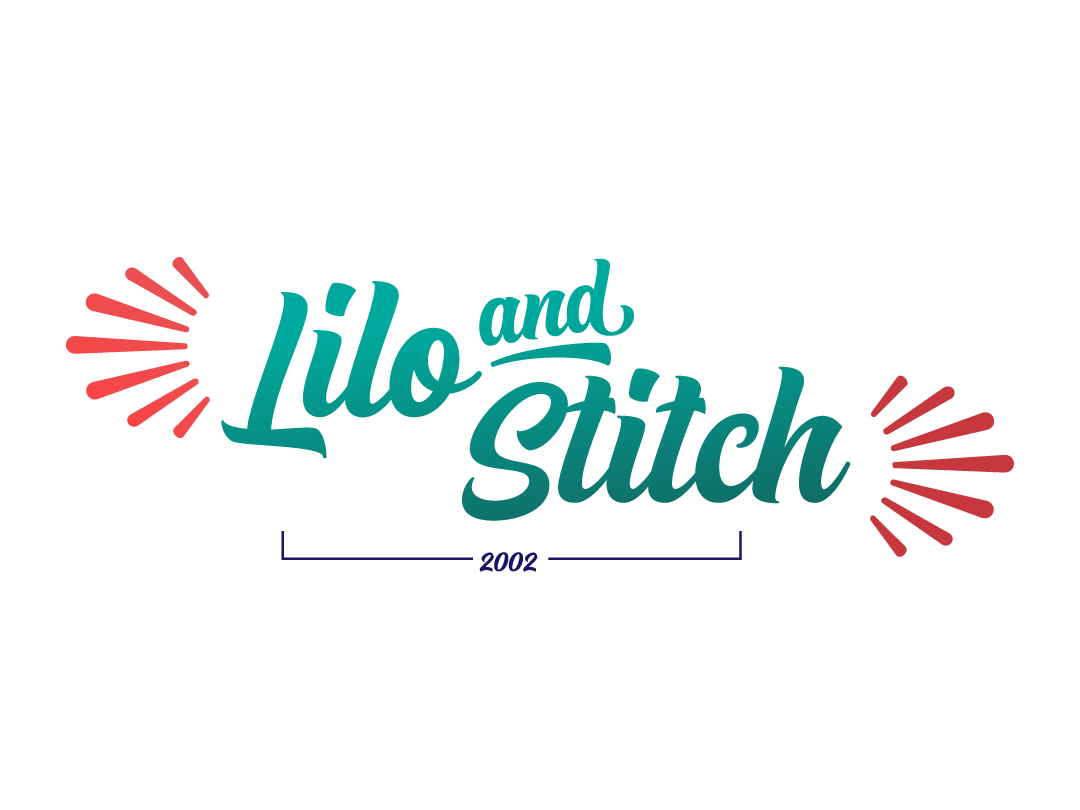 Lilo and Stitch colors design digital art disney disneyart graphic design graphic art type art typography