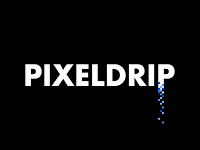 Pixel drip logo brand brand identity branding font future logo logo design logos logotype pixel type typography