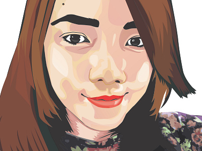 My Friend is Vinda brushstroke coreldrawx7 design digitalpainting drawing girl illustration vector