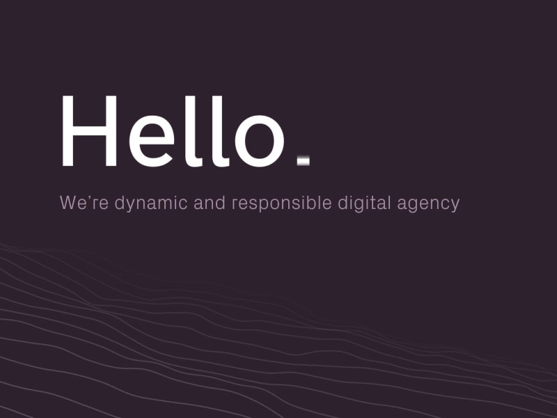 Hello Dribbble, we're Whitecube ! animation branding design dribbble hello waves webdesign