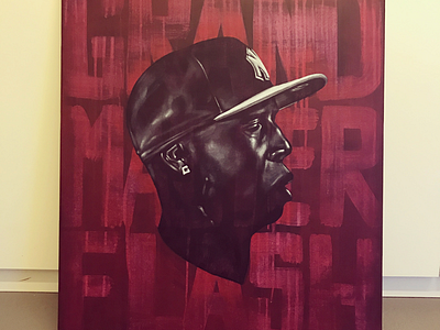 Grandmaster Flash acrylic brush grandmasterflash painting