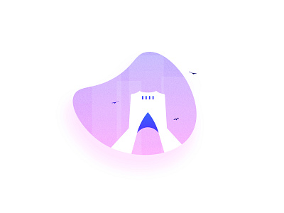 Azadi Tower Icon azadi clean detailed gradient graphic icon illustration minimal neon pastel simple space symbol tehran ui vaporwave vector vector art