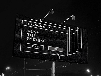 RUSH AGENCY black clan conceptualism digital flash mafia minimalism typography web