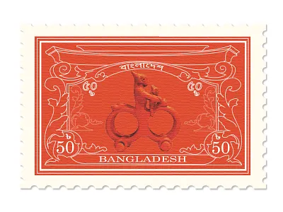 Stamp Design 2nd shot bangladesh branding graphic design illustrator photoshop stamp design