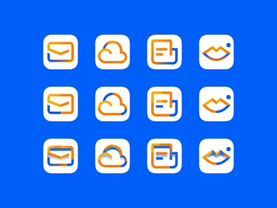 Icon concept cartoon cloud icon mail news tolstovbrand vector