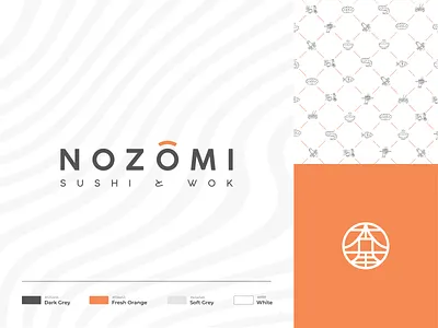 Nozomi Sushi & Wok Brand Identity