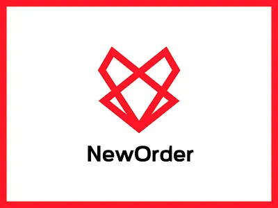 Fox logo animal fox icon line logo neworder