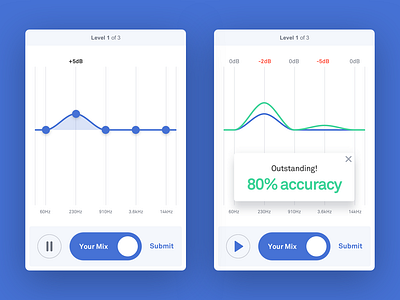 Match The Mix 2/2 ear equalizer game headphones listen music music app play score sound sound wave