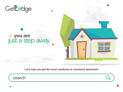 Getlodge Landing Page creative design landpage uidesign website