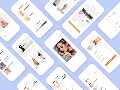 Fashion sharing clothing APP Clothes two and three app branding design typography ui ux