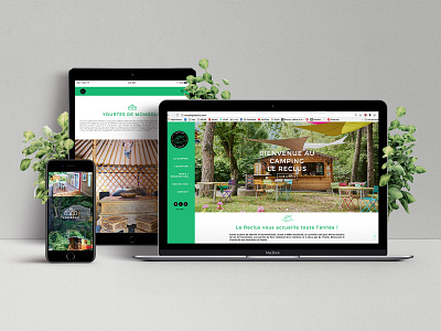 Responsive View Ui Lereclus camping green outdoor responsive responsive design uidesign webdesign