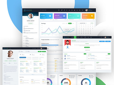 Online Job Portal blue bird creative green job portal ui ux