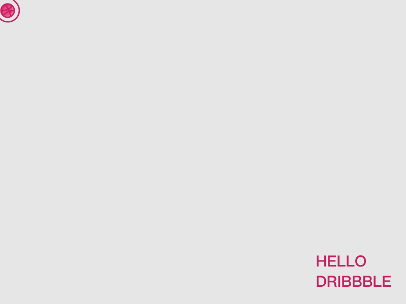 hello dribbble 商标 图标 插图 设计