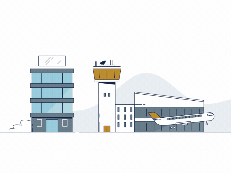 Buildings animation 2d animation