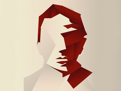 Cubist face adobe ilustrator art cubism cubist cubist art in computer graphics cubistic designer face graphic ilustration poster