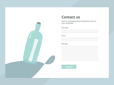 Daily UI 028 Contact Us contact contact us dailyui ui