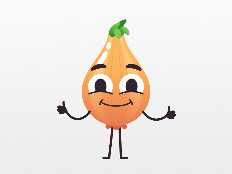 Onion Sticker - Like 2d 891 animation characters like logo motion design onion