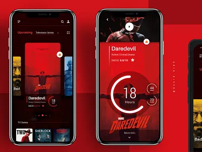 Movie/Television App adobexd app appconcept cinema concept madewithadobexd movie movie app television tv series ui uiux uiuxdesign ux web