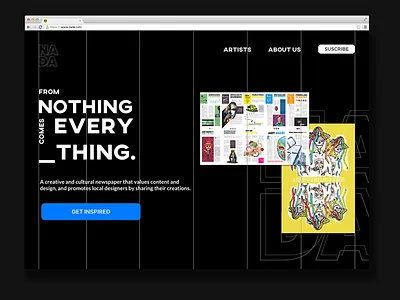 Day 3 of UI daily challenge, Landing Page above fold ! daily challange daily100 dailyui interface landing page ui challange uid web