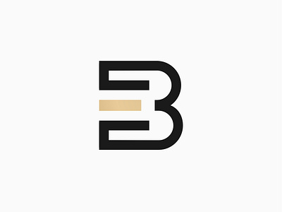 BE monogram b logo be e logo letter monogram