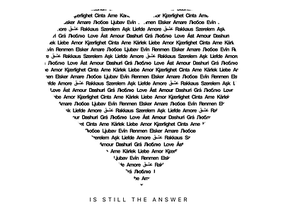 A Way With Words: Love is still the answer a way with words aww awww awwwards black and white faith happiness happy heart helvetica love love is love love is still the answer love is the answer modern peace peace sign sketch universal language