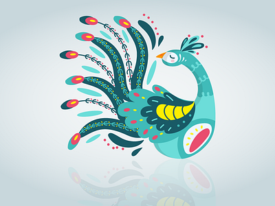 Peacock design illustration vector