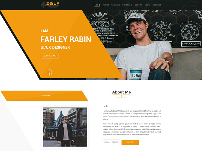 Zelf - Is a personal Portfolio UX logo ui ux web