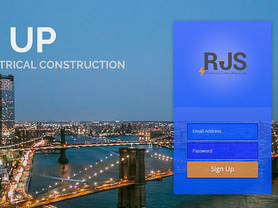 Simple Sign Up form app branding design ui ux web