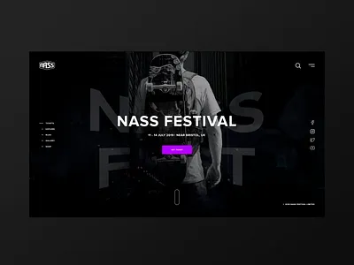 Nass Festival design graphic minimalism typography ui web