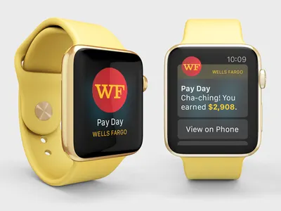 Wells Fargo iWatch exploration watch ui wells fargo