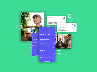 Event Farm Homepage Splash branding design illustration interfaces