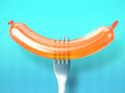 Mysterious ballon artua baloon concept design fork game game art game design illustration sausage sketch splash screen