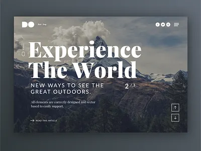 Experience the world 5ideasaday adobe adventure app branding creative design fiveideasaday idea illustration logo mockup outdoor photoshop typography ui ux