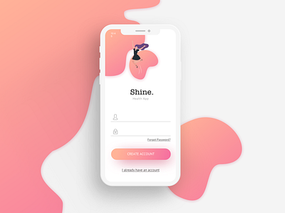 Shine App - Simple Sign up dailyui dailyui 001 interface ui uichallange user interface