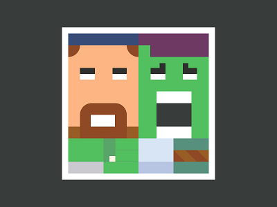 Hulk Smash Thor 2d abstract avengers character design fist flat hammer hero hulk hulk smash icon illustration shapes simple smash thor vector