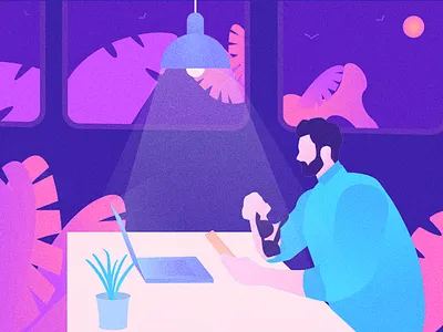 Night illustration night