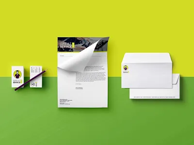 GreatService.com Stationary branding business card business card design envelope envelope design letterhead letterhead design marketing marketing collateral print stationary stationary design