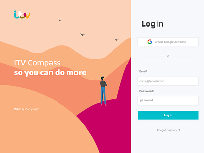 ITV Compass agency app branding design digital agency digitalagency flat graphic graphic design graphicdesign illustator illustration type typography ui ux web website