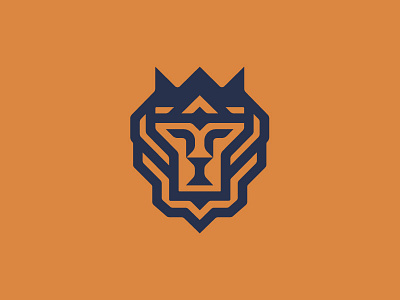 A Lion King for a Thing animal branding buffalo ny crown geometric identity king lion lion king logo logo design stronghold studio