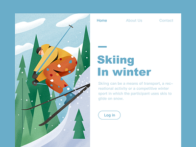 skiing skiing snow sport tree winter