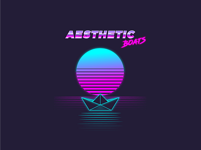Aesthetic Boats aesthetic boats brand brandideas brandidentity branding concept dailylogochallenge design designinspiration graphicdesign logo logoconcept logoideas logoinspiration outrun retrowave synthwave typography vector