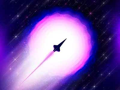Space Travel adobe illustrator aerospace comet cosmic design galactic icon illustration illustrator nasa outer space rocket san diego space space age space art space exploration space travel spaceship spacex