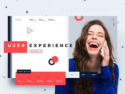 Original Branding Concept branding conecept design flat identity minimal navy red typography ui ux web website