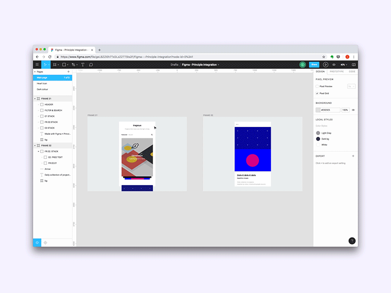 Figma integration with Principle animation api figma figmadesign integrations principle prototypes