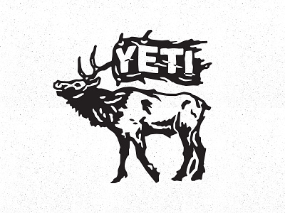 Elk Flag austin design elk flag illustration logo patch texas yeti