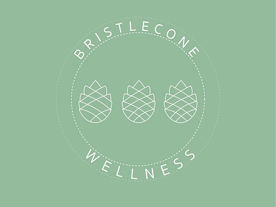 Bristlecone Wellness acupuncture art graphic design logo health health care holistic logo pinecone wellness yoga