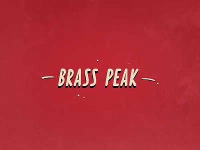 Daily logo challenge Day 8: Brass Peak in progress challenge dailylogochallenge design illustration logo mountain ski travel typography vector wip work in progress